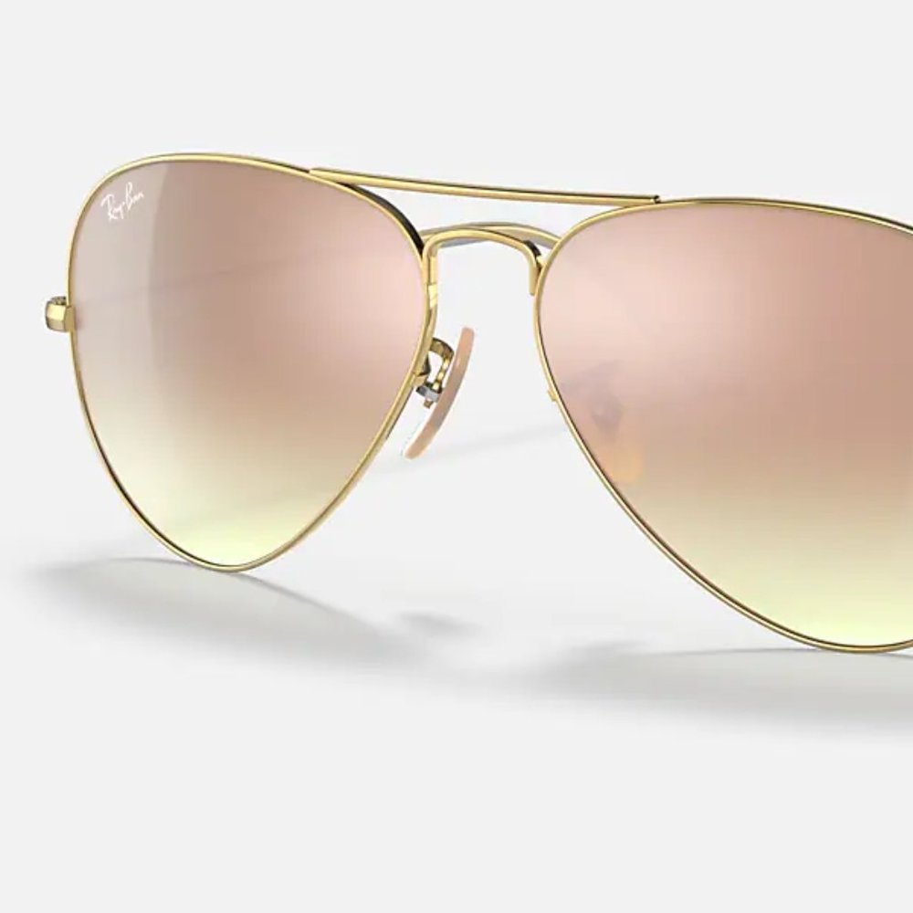 Ray Ban Aviator Copper (Pink) Flash Sunglasses